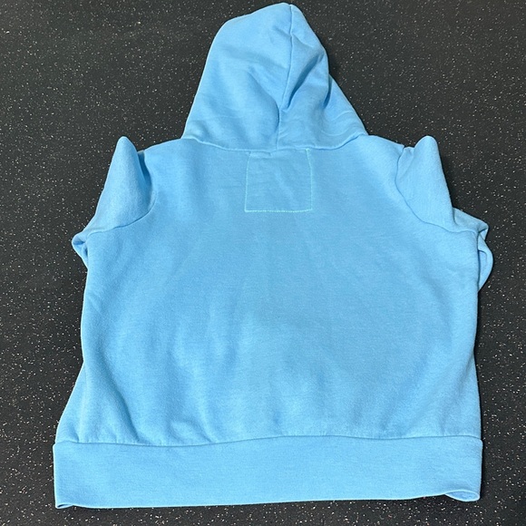 Aviator Nation Light Blue Hoodie with Rainbow Accents-small - Picture 4 of 4